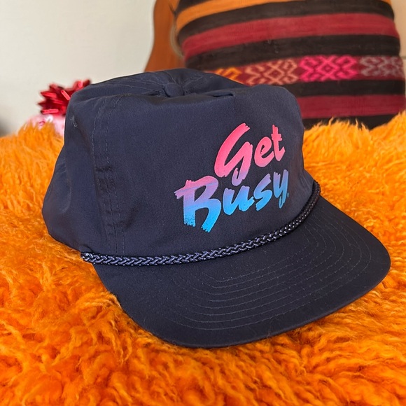 Vintage Winner Get Busy Snapback Hat - Picture 2 of 10
